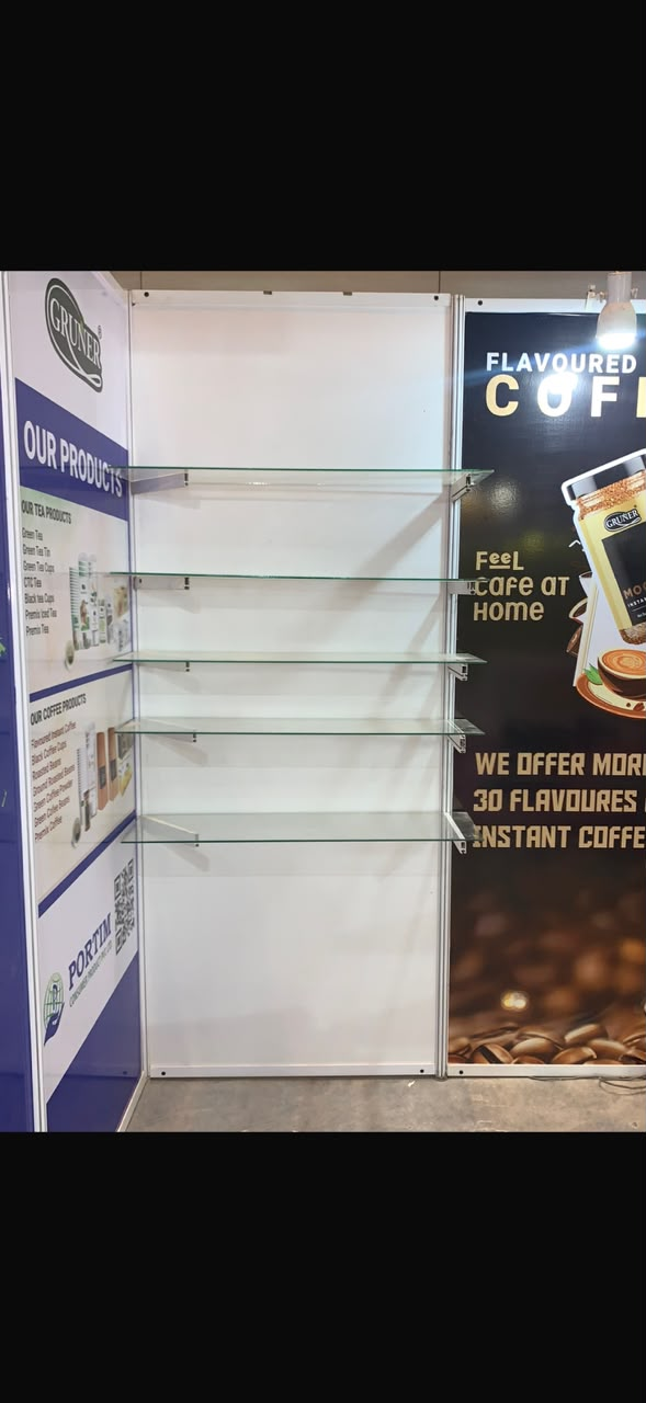 Octonorm Glass Display Rack (5-Tier)